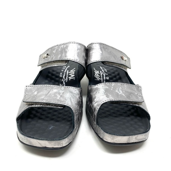 Vital 0520 Joy Seed Platin Mule Comfort Dress Sandals - Picture 3 of 8